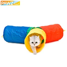 Красочные Туннель Хорошего Качества Для Кошек С Функцией Складываемы Игрушки Для Домашних Животных