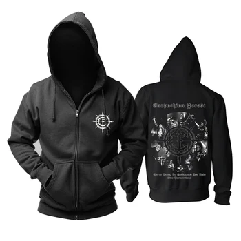 

Bloodhoof Carpathian Deathcore Cotton Men's zipper Hoodie Asian Size