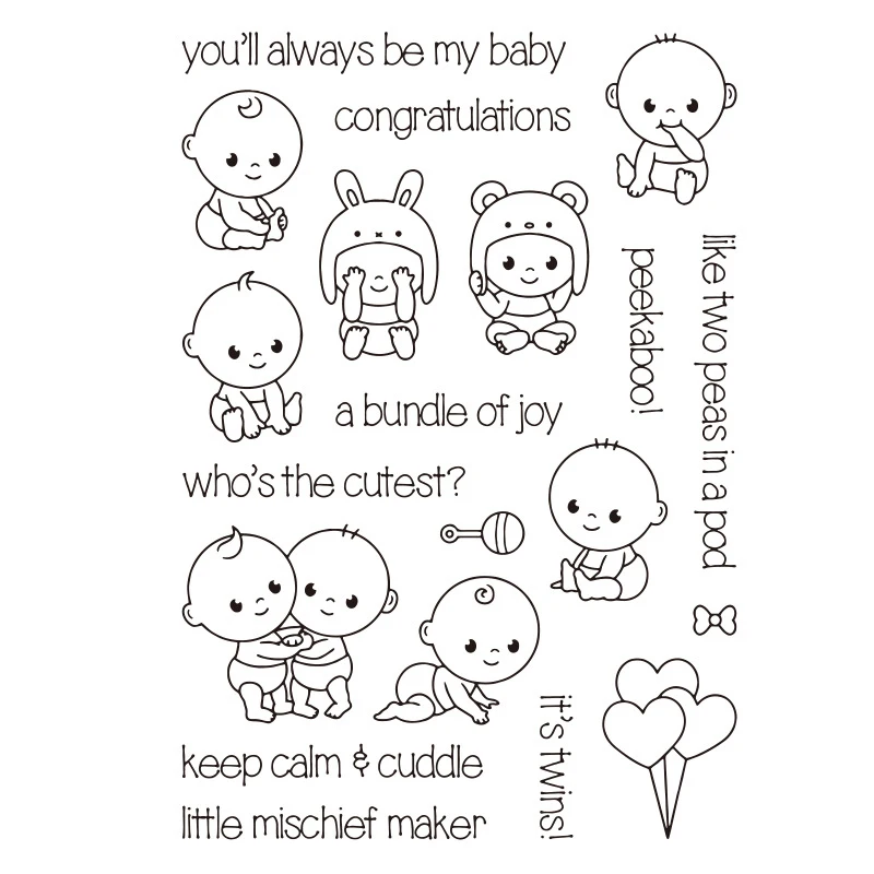 

baby Transparent Clear Silicone Stamp/Seal for DIY scrapbooking/photo album Decorative clear stamp