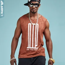 Aimpact, модные майки для мужчин, новинка, хип-хоп, летние майки, с принтом, без рукавов, рубашки, Мужская одежда, для фитнеса, спортивная одежда, AM1029