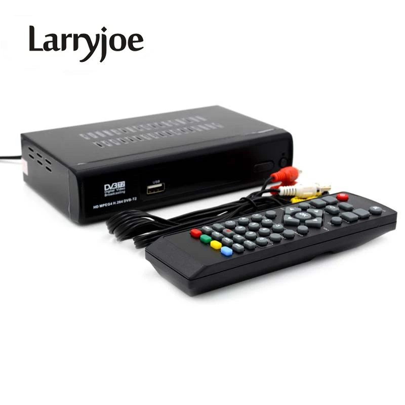 Larryjoe мини DVB T2 тюнер MPEG4 DVB-T2 HD совместим с DVB-T/H.264 ТВ-ресивер w/RCA/HDMI для России/Европы