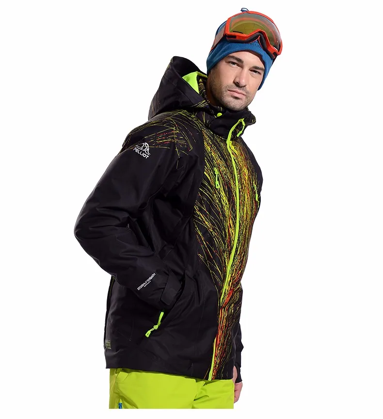 Открытый Спортивная одежда для мужчин зимние пальто Пелльо Водонепроницаемый дышащая Термальность сноуборд куртки
