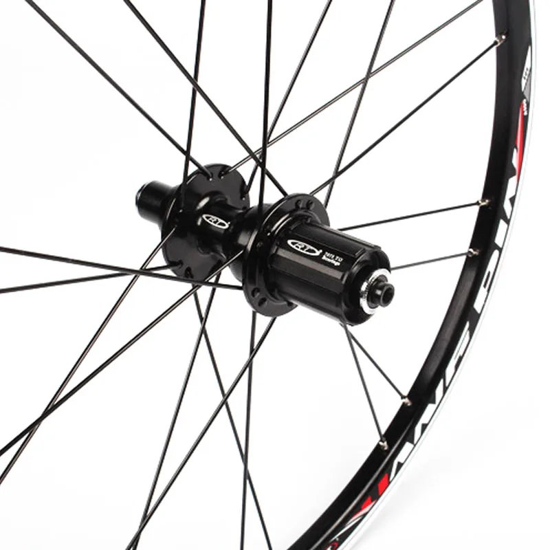 Top 20 inch V Brake 406/451  O.L.D. Front 74mm Rear 130mm Clincher Fold bike BMX Wheelset Wheel UD Matt 5