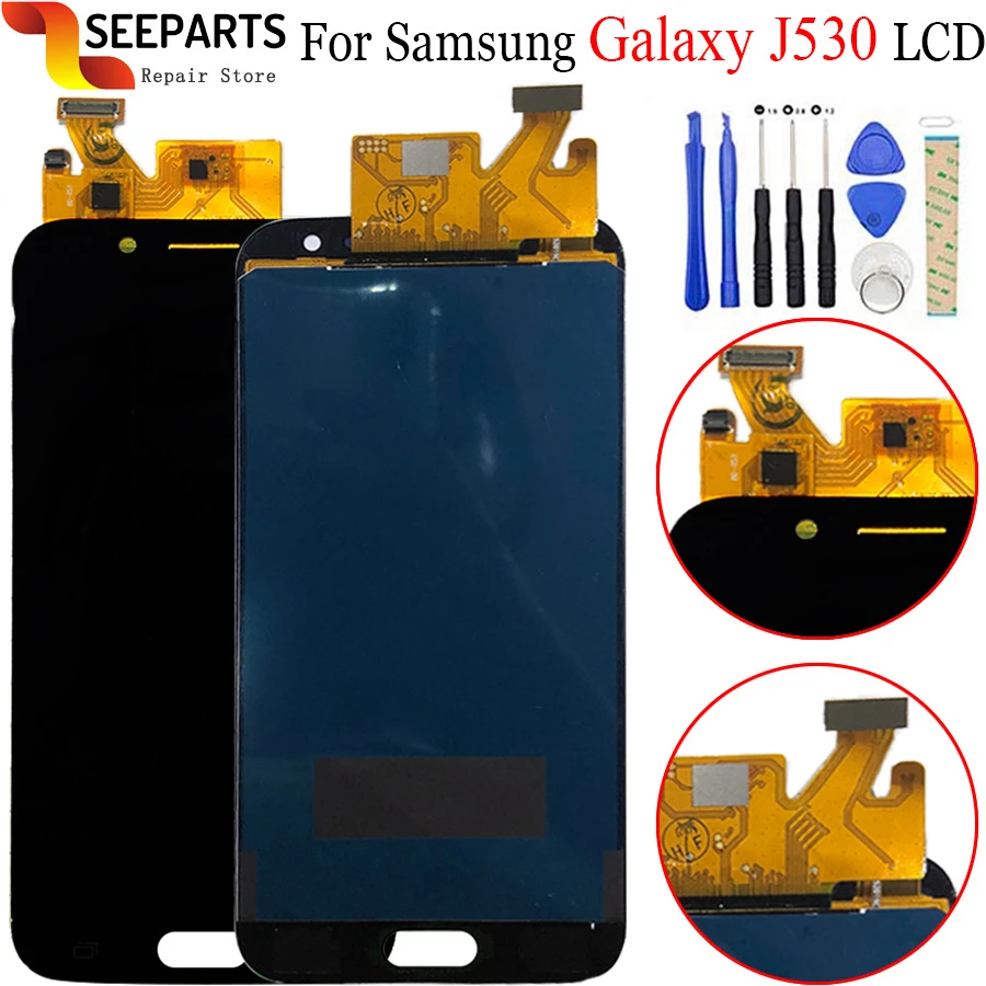 5 2 For Samsung Galaxy J5 17 Lcd Display J530 J530f Sm J530f Touch Screen Digitizer Assembly For Samsung J5 J530 Lcd Mobile Phone Lcd Screens Aliexpress