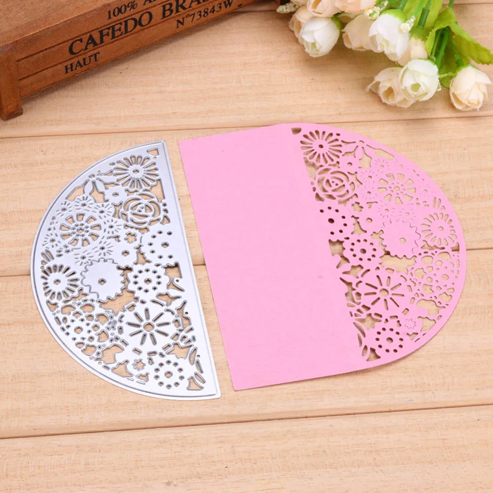  Flower Invitation Cards Metal Cutting Dies Stencil for DIY Scrapbooking Album Embossing Paper Cards - 32840651200