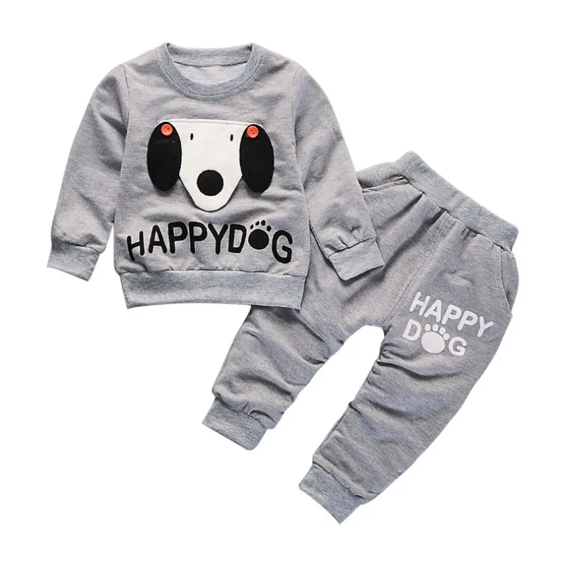 

Newborn Baby Clothes Set Cotton Kid Boy Clothing Cartoon Long Sleeve T-Shirt+Pant 2Pcs Baby Clothes Outfit