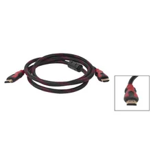 WSFS Горячая Черный Красный 1,5 метров 19 Pin папа-папа HDMI PC HDTV удлинитель