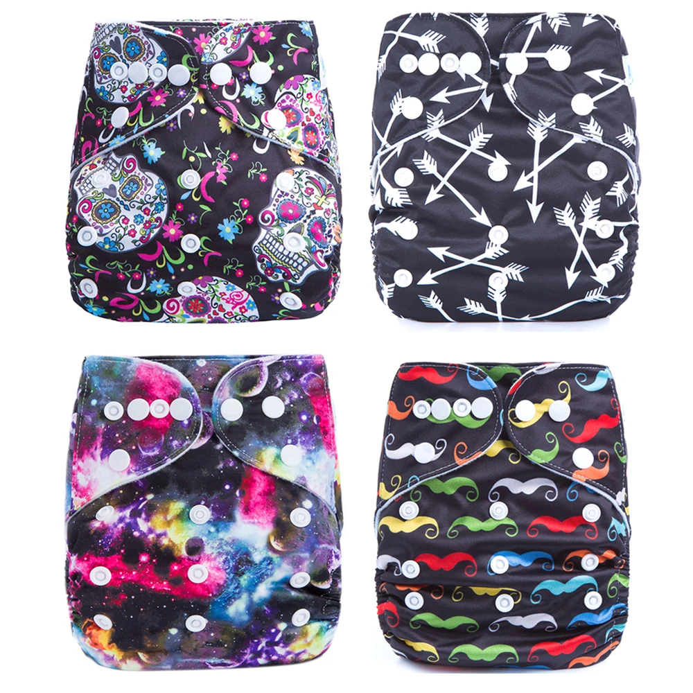 New Prints Cloth Diapers Reusable 5pcs/lot Waterproof PUL Washable