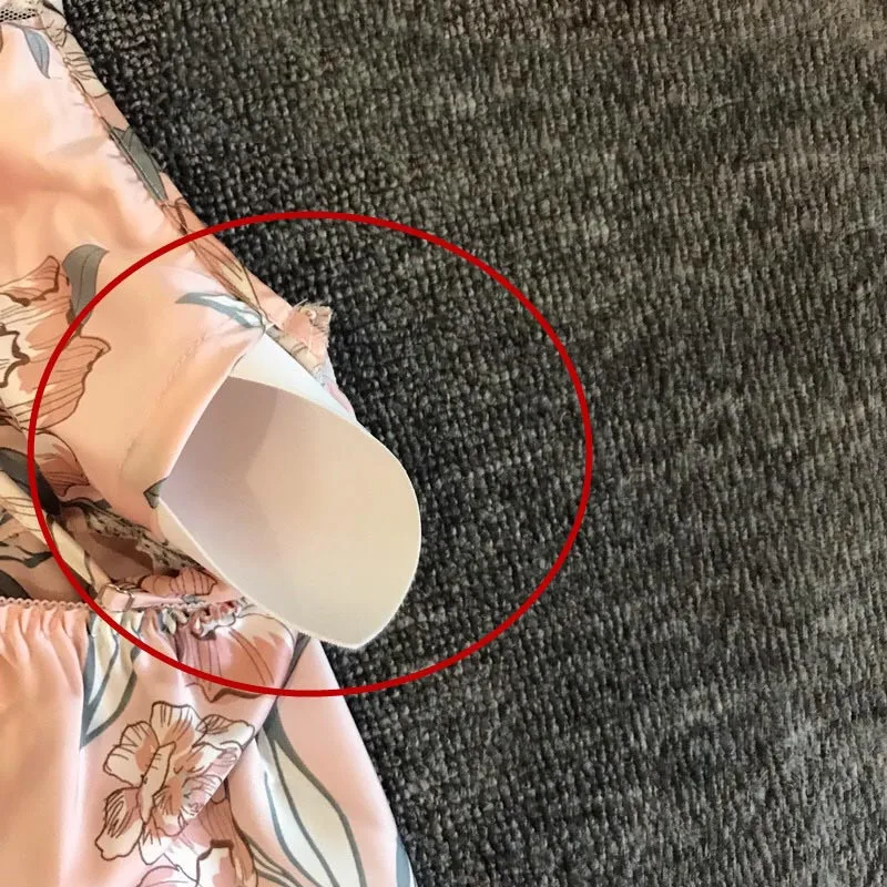 2019 летние женские шелковые пятна с цветочным принтом пижамы Derss Женщины Спагетти ремень мягкий комфорт v-образным вырезом сексуальное