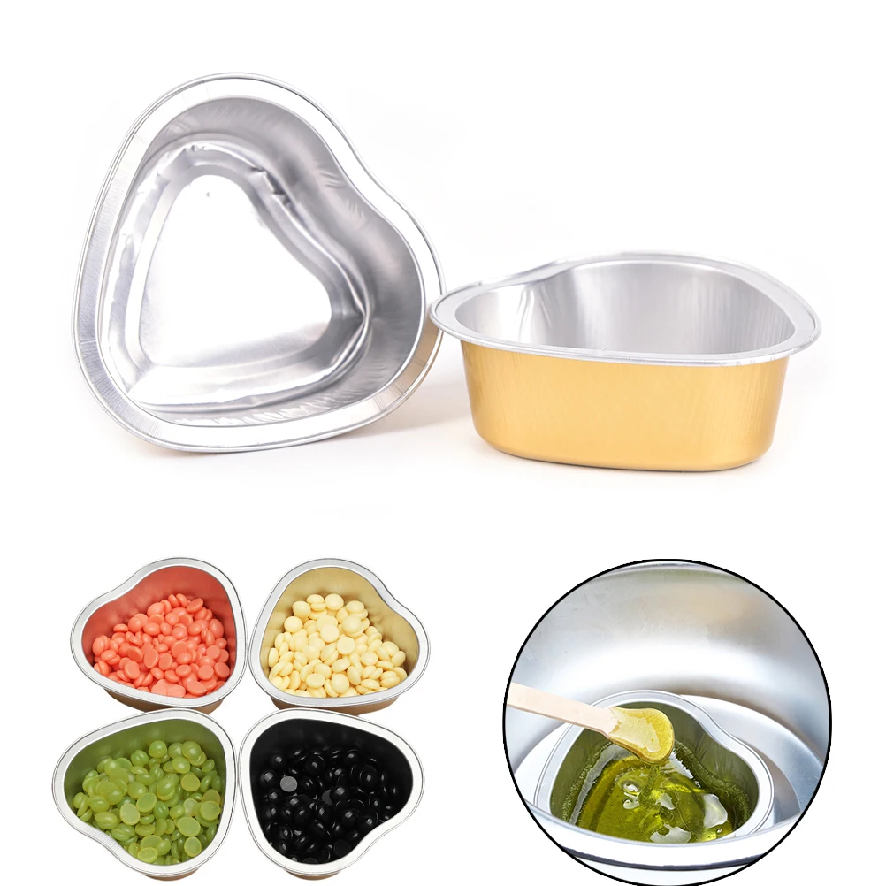 1pc Heart Shape Melting Wax Bowl Film Hard Wax Pellet Waxing Hair
