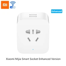 Original Xiaomi MiJia Mi Smart Socket Enhanced Version Wireless WiFi Remote Control Time Setting Electricity statistics