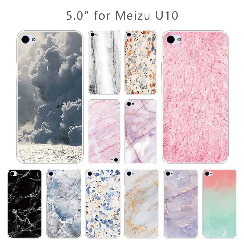 Мягкий ТПУ чехол для Meizu Meilan U10 U 10 прозрачный мягкий силиконовый на заднюю панель