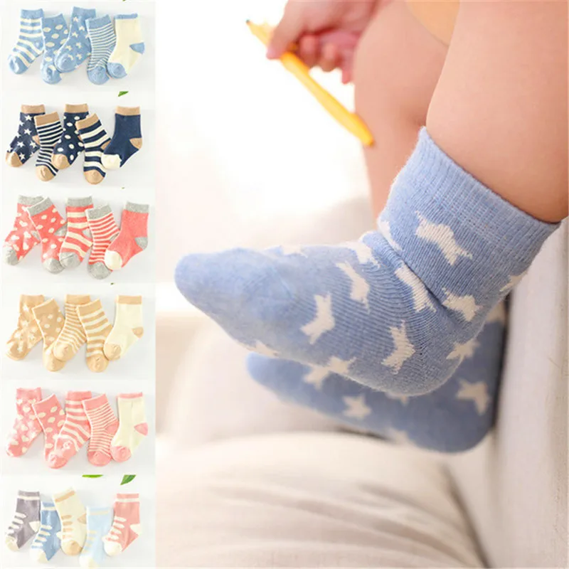 Spring children's socks cotton men and women comfortable soft tube cotton socks 0-3 years old baby socks wholesale