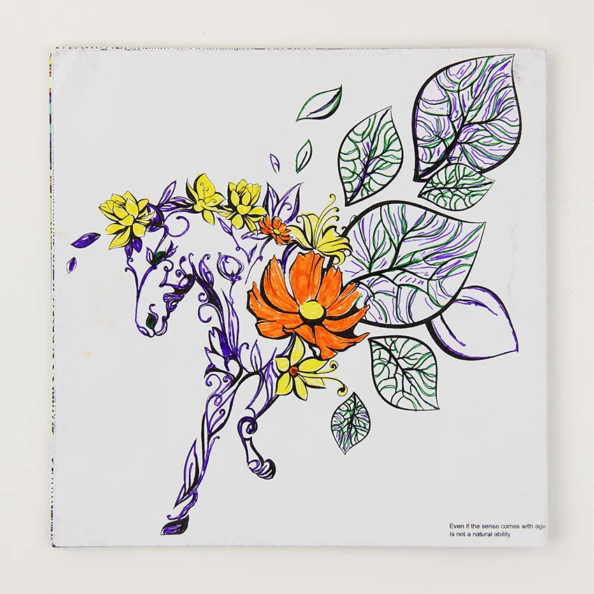 

24 Pages DIY Drawing Book Wonderland Exploration English Edition Coloring Book for Child Adult Relieve Stress Time Painting