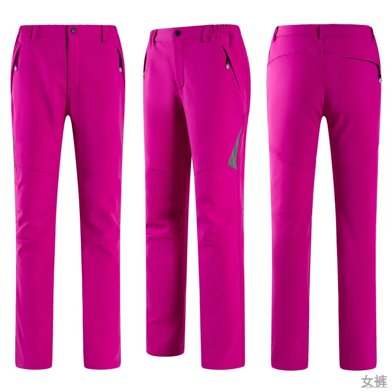 2019 invierno de los hombres de las mujeres pantalones de senderismo de cáscara suave al aire libre impermeable a prueba de viento pantalones térmicos senderismo escalada esquí Hombre Pantalones 2019 invierno de los hombres de las mujeres pantalones de senderismo de cáscara suave al aire libre impermeable a prueba de viento pantalones térmicos senderismo escalada esquí Hombre Pantalones