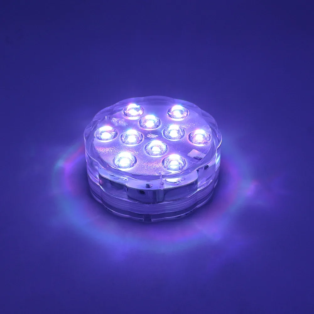Operado a Pilhas de Controle Remoto sem Fio Luzes para Banheira de Hidromassagem Ip68 à Prova Lâmpada Subaquática Água Multi Cor 10-led Lagoa Piscina 4 pc Dip68 13 4 pc lâmpada subaquática ip68 à prova dip68 água multi cor operado a pilhas de controle remoto sem fio 10 led luzes para banheira de hidromassagem
