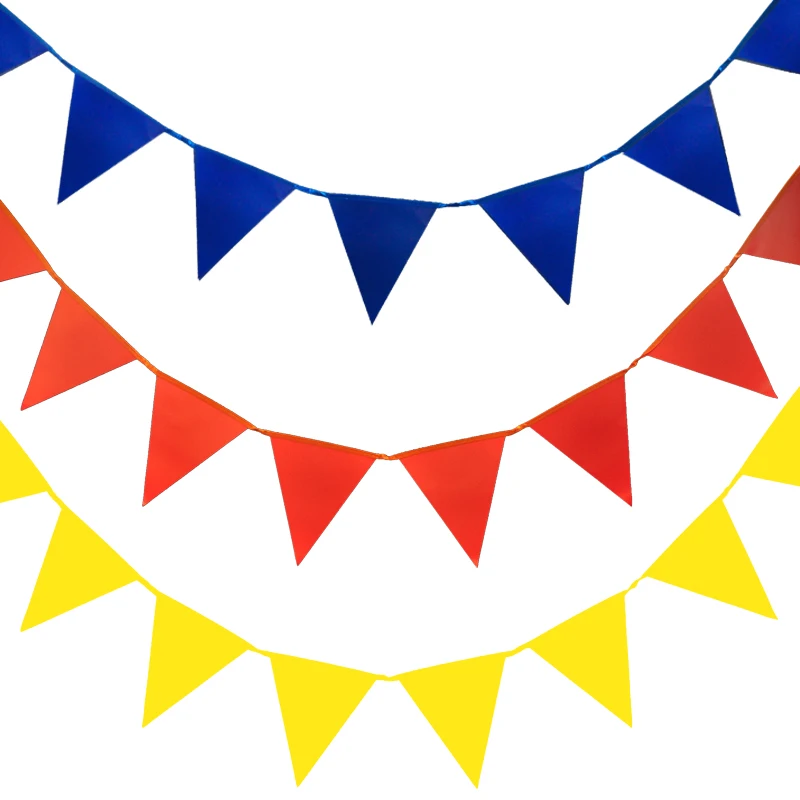 3 м длинный многоцветный праздничный треугольный флаг флажки баннер Реквизит