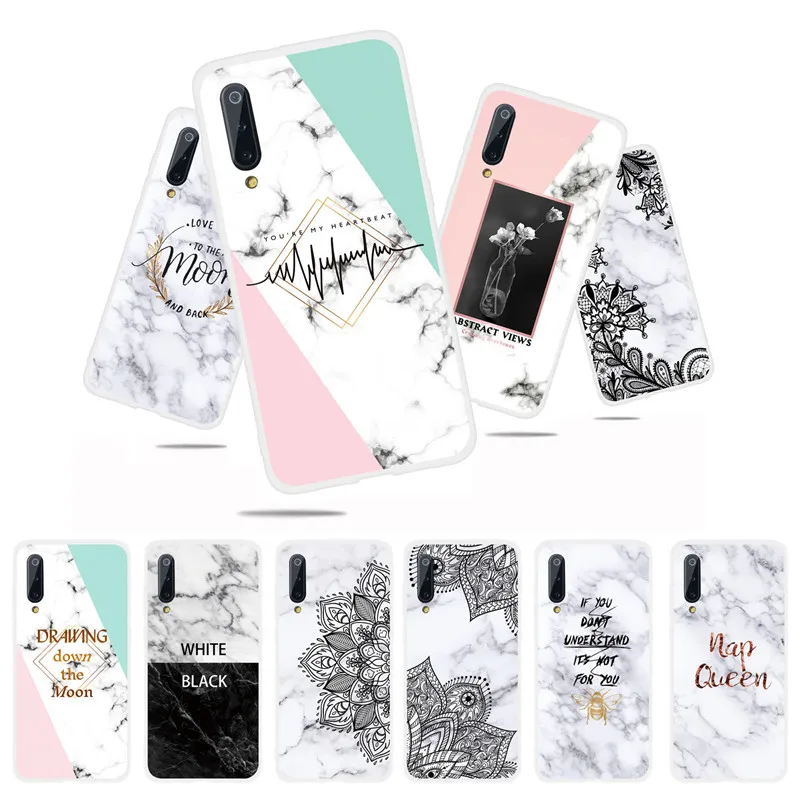

For Xiaomi Mi 9 Case Marble Pattern Xiaomi Mi9 Case Silicone Soft TPU Fundas Phone Capa for coque Xiaomi Mi 9 SE Case Cover