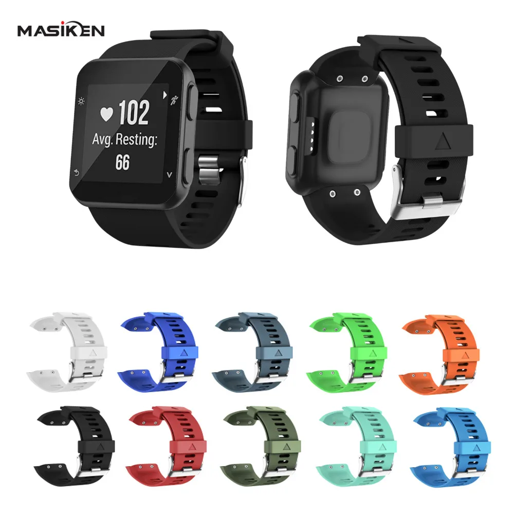 Ремешок силиконовый для наручных часов Garmin Forerunner 35 сменный Браслет смарт