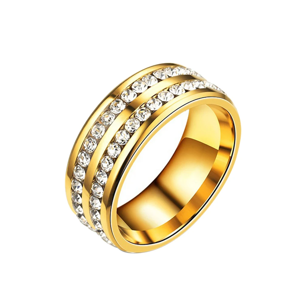 Кольцо для похудения для мужчин/женщин, кольцо для похудения, магнитное кольцо для сжигания жира для похудения, Полностью Ювелирное кольцо для здоровья - Цвет: gold