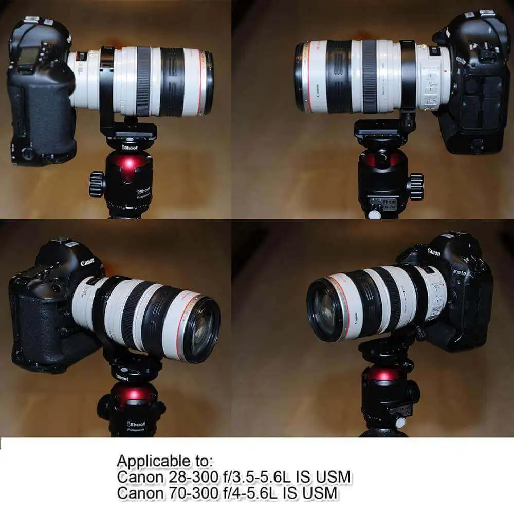 Metal Lens Collar Tripod Mount Ring with Quick Release Plate for Canon EF 70-300mm f/4-5.6L and EF 28-300mm f/3.5-5.6L IS USM
