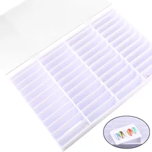 Коробка для хранения поддельных гвоздей 44 отделения дизайн ногтей Декоративный контейнер Ложные ногти Дисплей Чехол 669