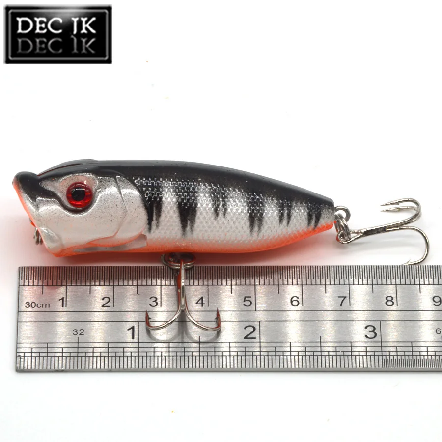 12PCS Poper Hard Artificial Laser Fake Bait Jerkbait Swimbait Lure For Fish Trolling Hooks Fishing Lures Sea Tackle Topwater (10)