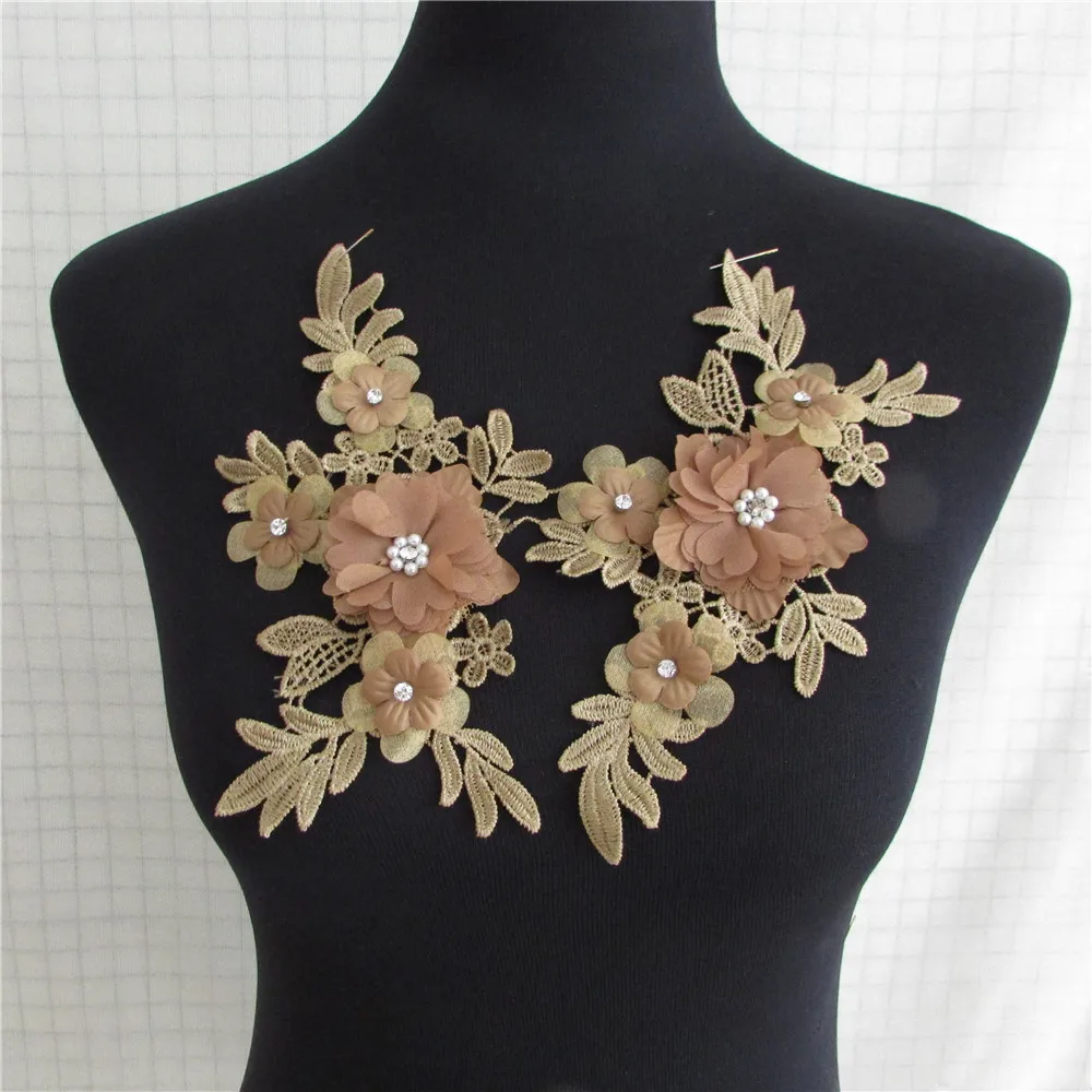 

Decorate lace collar fabric sewing neckline DIY motif blouse floral fashion accessories fine dress applique supplies YL1041