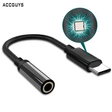 ACCGUYS type-C до 3,5 мм кабель для наушников адаптер usb type C штекер AUX аудио разъем для Google Pixel 2 XL htc U11 Moto и т. Д