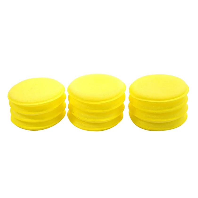 

High Quality Free Shipping 12pcs Polish Round car cleaning wash sponge / sponge wax