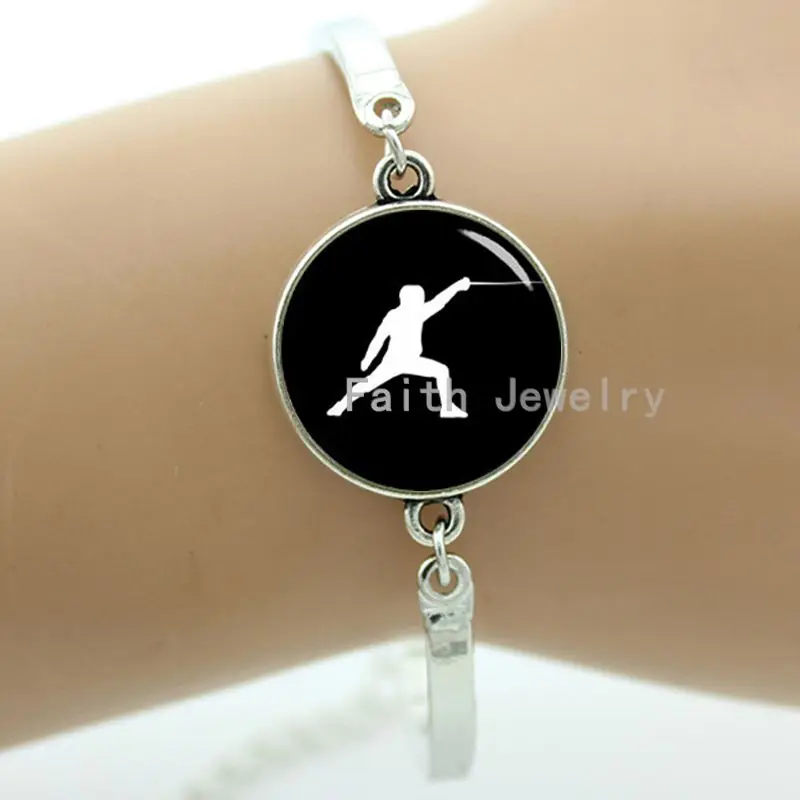 Элегантный браслет для движения фехтовальщика, Очаровательная винтажная модная спортивная одежда для плавания, ювелирные изделия, космическое ремесло, мужские подарки T380