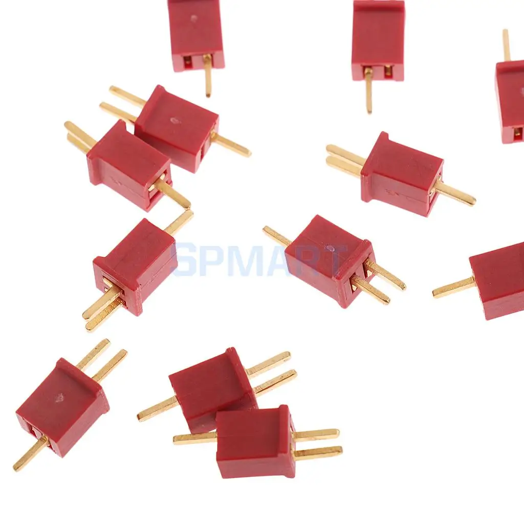 20pcs Ultra Mini T Plug Deans Connectors Micro Deans Plug Deans Connectors for RC LiPo NiMh Battery ESC Motor