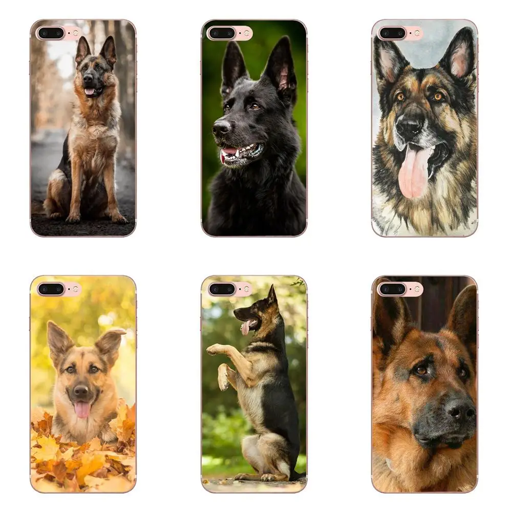 Немецкая овчарка качество для Apple iPhone 4 4S 5 5C 5S SE 6 6S 7 8 Plus X XS Max XR простые чехлы