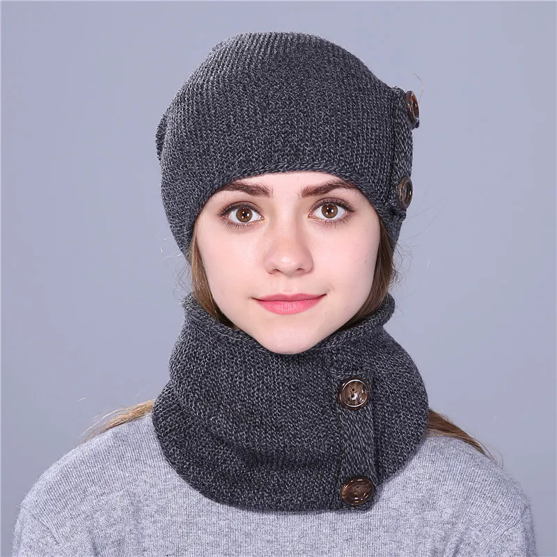 Модная зимняя шапка Xthree вязаная Шапка бини шарф новая Толстая шапка|winter hats for
