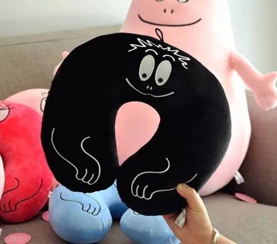 Редкая большая подушка для талии Barbapapa u-образная Подушка Мягкая набивная аниме плюшевая игрушка в подарок