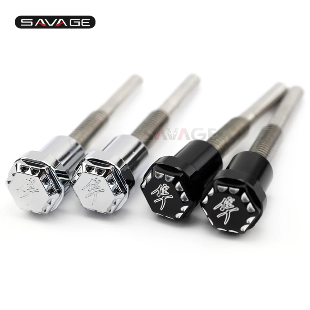 Seat Thumb Screws Bolts For SUZUKI GSX1300R HAYABUSA 2008-2018 Motorcycle Accessories HAYABUSA Logo Ball