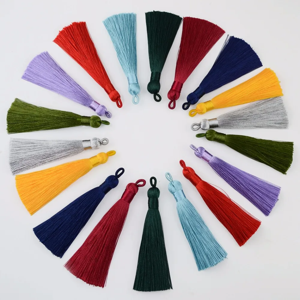 10 Pcs Boho Indian Charm Thread Tassel Necklace Earrings Findings Fashion Jewelry Women Key Chain Cellphone Straps Accessories 10 Pcs Boho Indian Charm Thread Tassel Necklace Earrings Findings Fashion Jewelry Women Key Chain Cellphone Straps Accessories