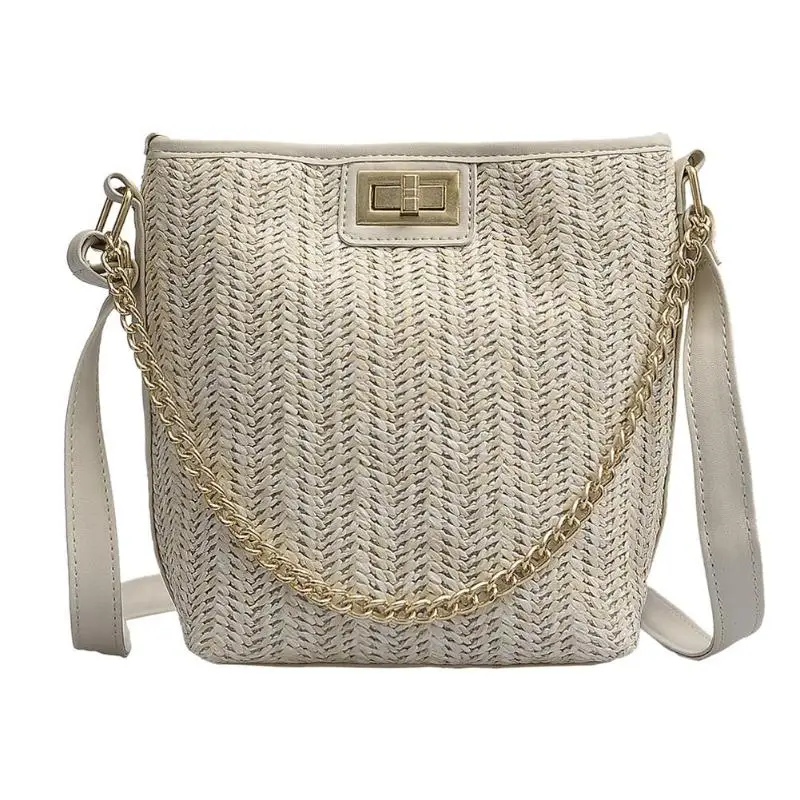 

Fashion Straw Weave Crossbody Bag for Women Shoulder Bags Beach Messenger Handbags Sac A Dos Bolsas Feminina Mujer Sac A Main