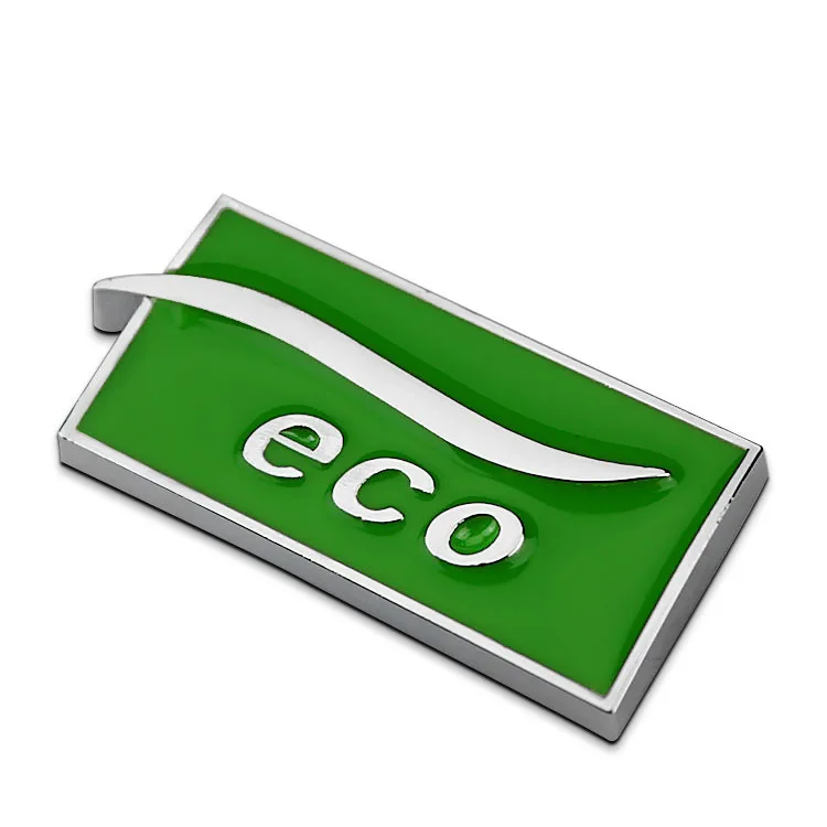 Зеленый Серебряный качественный Металлический хромированный LPG ECO автомобильный Стайлинг эмблема переоборудования 3D стикер Защита окружающей среды для Chevrolet Cruze - Название цвета: ECO