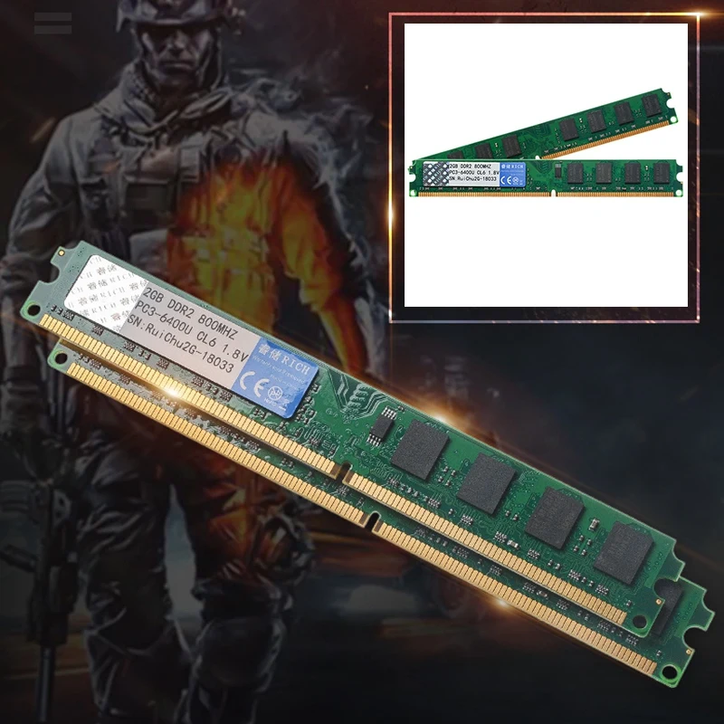 HOT-RUICHU DDR2 2G 800mhz 1,8 V 240Pin ram память для рабочего стола