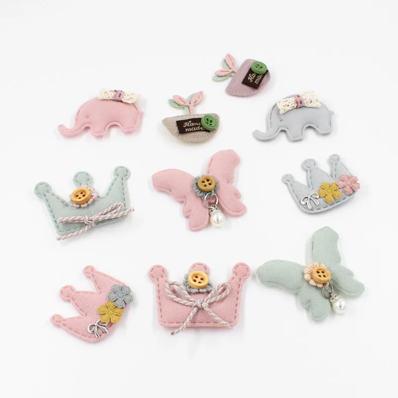

New Multi style Padded Appliques For Girls hair accessories,DIY Kid patches for Clothing Craft Sticker DIY Hair Craft Sticker