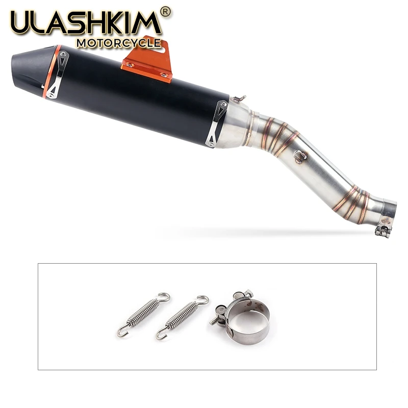 

Motorcycle Full Exhaust System Muffler Escape Modified Contact Middle Link Pipe Tube Slip On For Honda CBR300 CBR300R