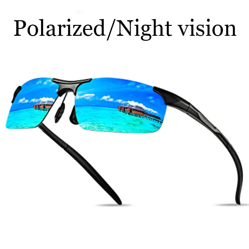 

Sunglasses Classic High Quality PC Frame Lens HD Polarized UV400 Outdoor Sports Sunglasses For Men Women Night vision Driving