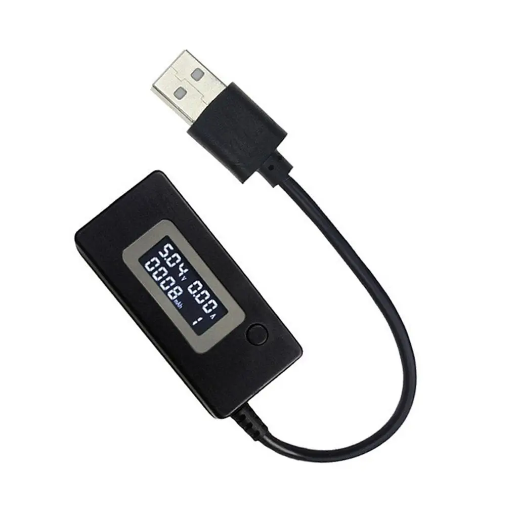 ЖК-дисплей USB Напряжение/Ампер Измеритель мощности тест er мультиметр тестовая скорость зарядные устройства, кабели емкость банки питания