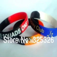 DHL! смешать красочные печатные цвета радуги браслет логотип индивидуальные силикона 100 шт./лот