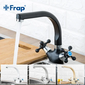 

Frap Multicolor Spray Painting Kitchen basin Faucet Single hole Modern design two handle Cold and hot water tap F5408-7/8/10/21