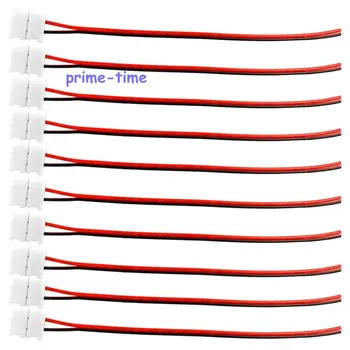 

10pcs 2 pin 10mm PCB FPC Solderless Strip to power Connector Adaptor For 5050 5630 Single Color LED Strips