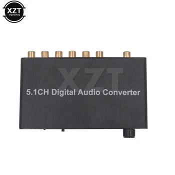 

Newest 5.1CH Digital Audio Converter Decoder SPDIF Coaxial to RCA DTS AC3/DST to 5.1 Amplifier Analog Converter for Multimedia