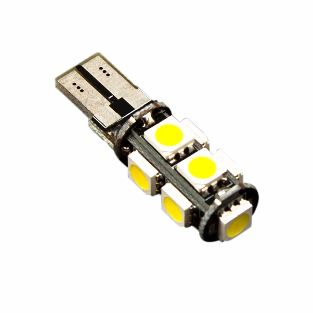 

2PCS T10 Xenon White Side Light Bulbs W5 W with 9x Power SMD LED Parking Light Bulbs White W5W T10 with 9SMD Festoon