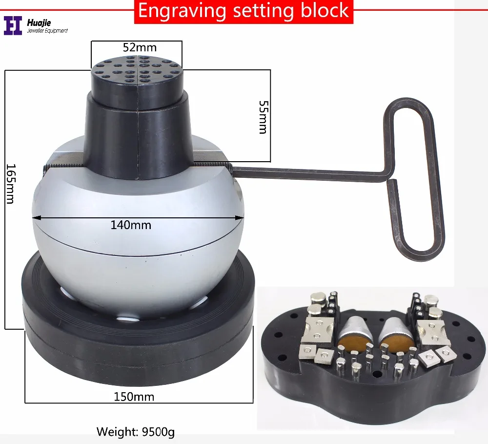 

Good Quality Mini Engraving Ball Vise Tool Block Ring Setting Tools Diamond Stone Setting With Full Attachment jewelry maker